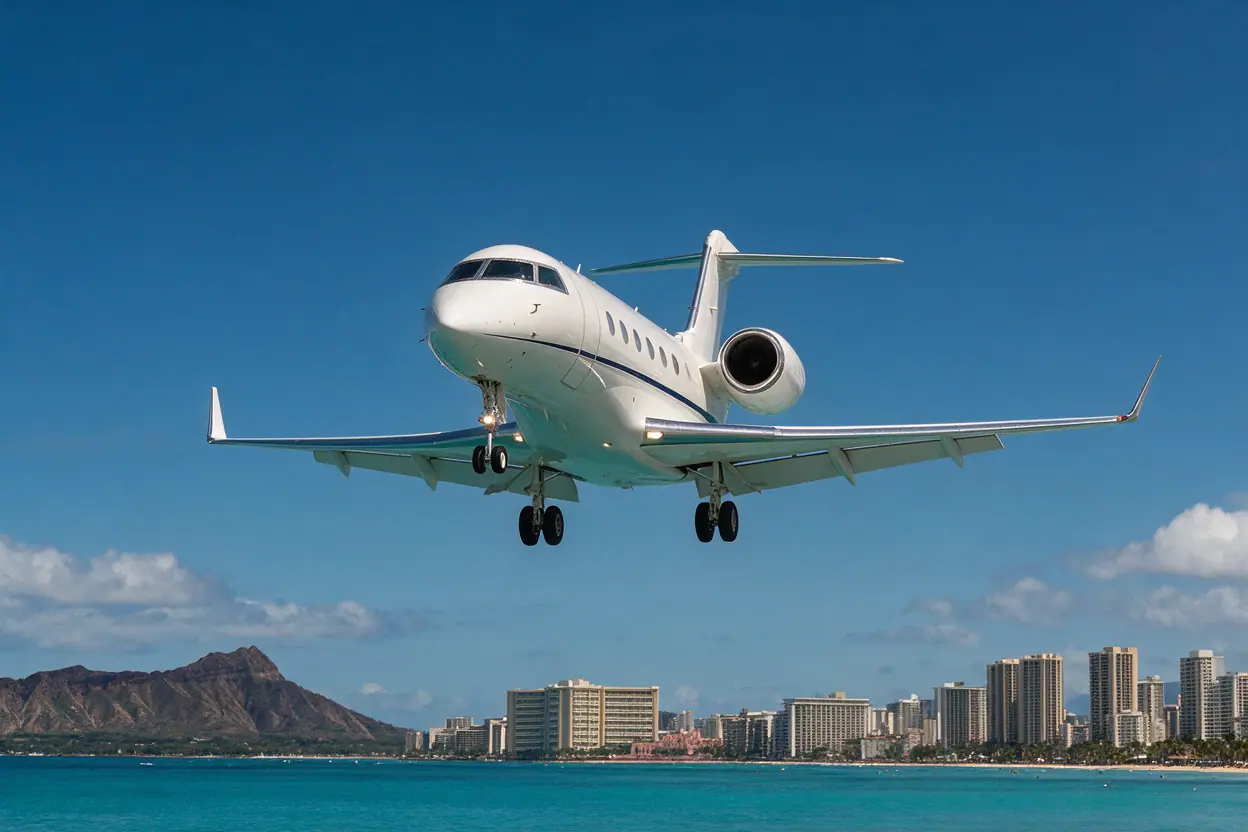 Private jet San Jose to Honolulu