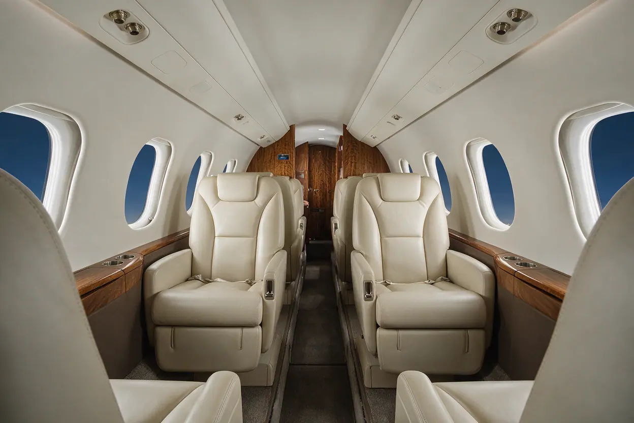 Heavy jet cabin interior