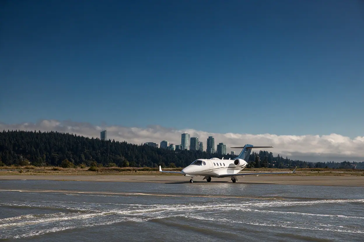Private jet in Seattle