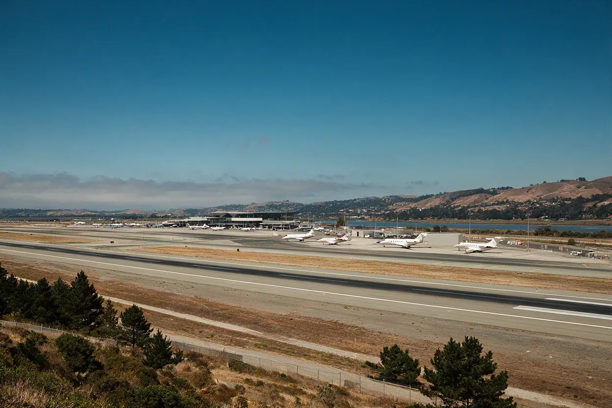 Private jets at King County International Airport - Boeing Field
